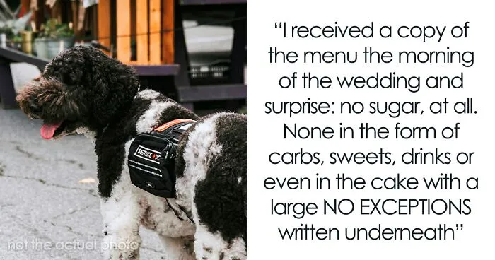 Woman Brings Service Dog To Wedding After Getting Her Sugar Requests Dismissed, Takes Heat