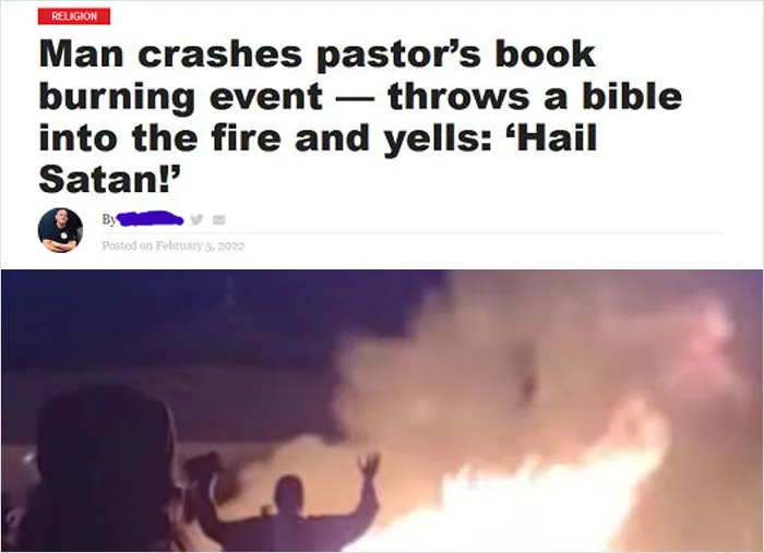 Someone Crashed The Tennessee Pastor's Book Burning Pogrom