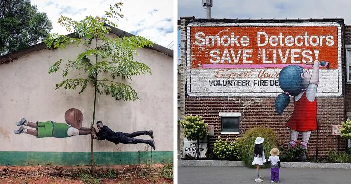 Artist Transforms Boring Buildings And Walls By Creating Spectacular Murals (17 New Pics)