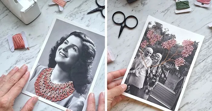 Artist Combines Photography And Embroidery To Make Captivating Artworks (25 Pics)