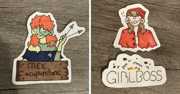 16 Handmade Stickers That I Created