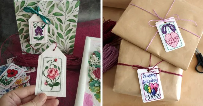 Cross Stitch: My Gift Tag Ideas