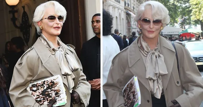 Makeup Artist Channels The Devil Wears Prada's Miranda Priestly In Jaw-Dropping Transformation At PFW
