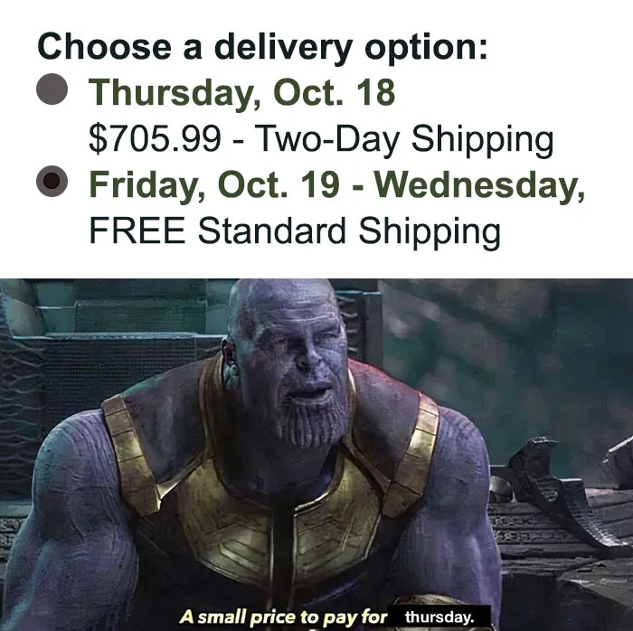 Friday Meme: “A Small Price To Pay For Thursday”