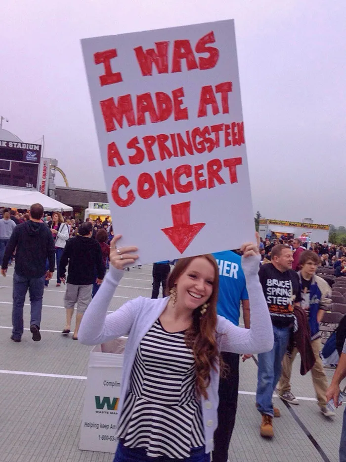 My Dad Went To A Bruce Springsteen Concert The Other Day. This Is The Only Picture He Took