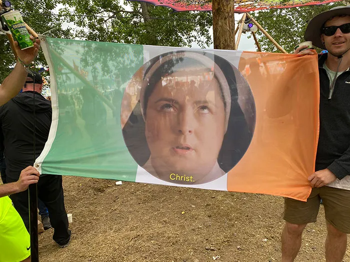 Sister Michael Watching Over Us At Glastonbury