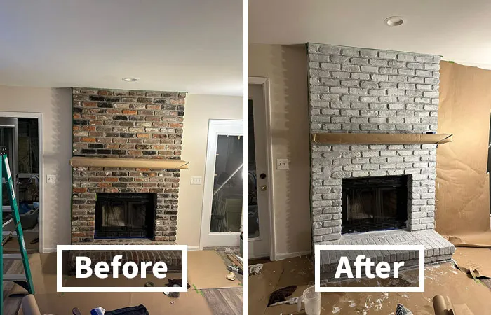 <span Style="Font:inherit;color:#d74b1f;"> Whitewash Paint For Brick And Fireplaces </Span> Is The Enemy Of All Mid-Century Exposed Brick