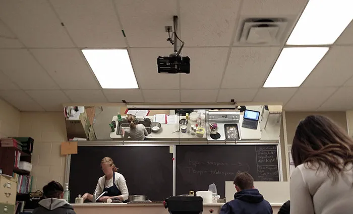 My Cooking Class Has A Mirror On The Ceiling So We Can See What The Teacher Is Doing