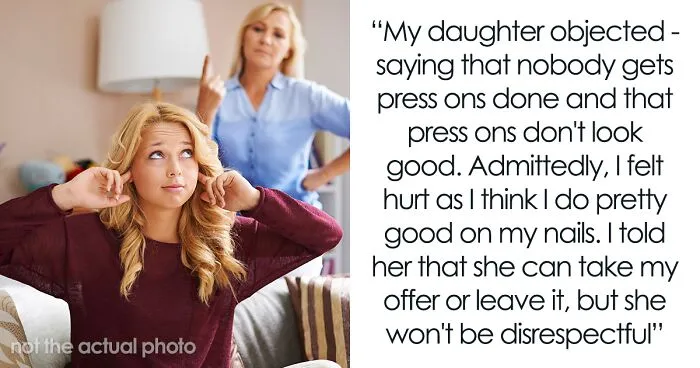 Woman Expects Daughter To Get Cheap Press-On Nails Over Acrylic Ones, Netizens Bash Her