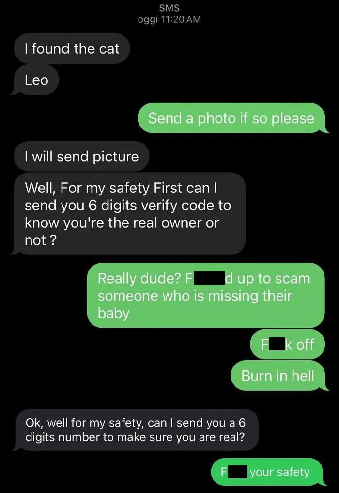 Most Common Lost Pet Scam (Verification Codes)