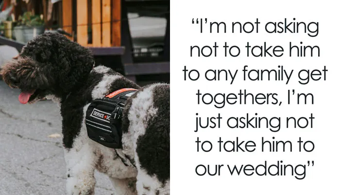 Woman Thinks Her Service Dog Takes Priority Over Bride, Groom Gives Her A Reality Check