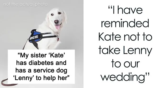 Woman Thinks Her Service Dog Takes Priority Over Bride, Groom Gives Her A Reality Check
