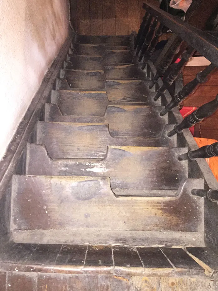 This Flight Of Stairs Is So Narrow It's Designed To Be Used Only Left Foot First (Skopje, Macedonia)