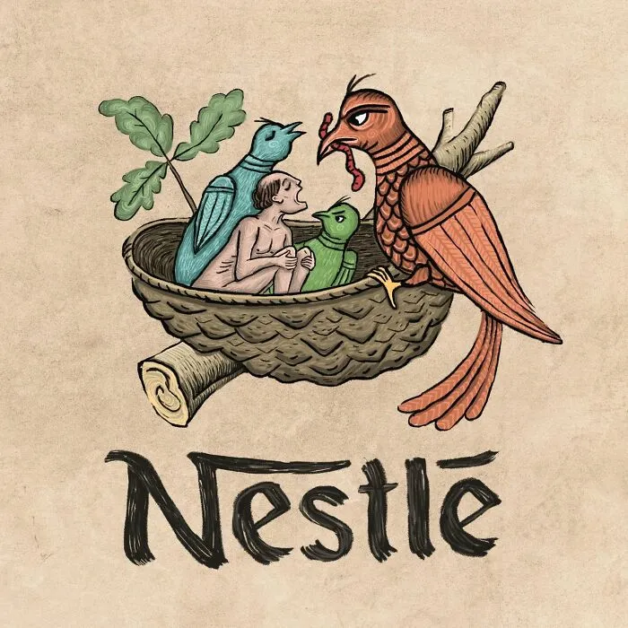 Artist Reimagined Popular Logos As If They Existed In The Middle Ages (26 New Pics)