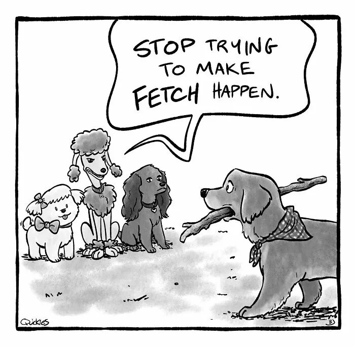 30 Witty One-Panel Comics From The Collaborative Minds Of Two Artists Under The Name Quickies (New Pics)