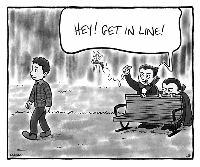 30 Witty One-Panel Comics From The Collaborative Minds Of Two Artists Under The Name Quickies (New Pics)