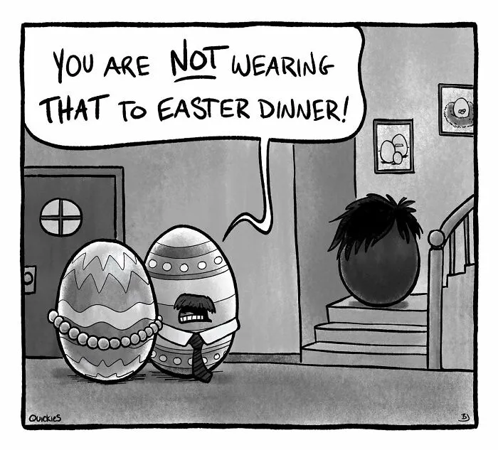 30 Witty One-Panel Comics From The Collaborative Minds Of Two Artists Under The Name Quickies (New Pics)