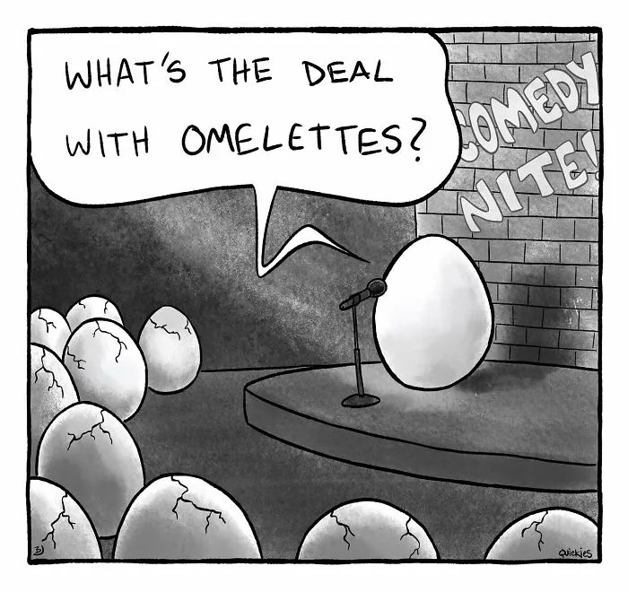 30 Witty One-Panel Comics From The Collaborative Minds Of Two Artists Under The Name Quickies (New Pics)