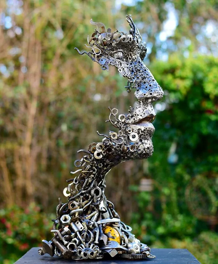 Artist Revives Used Metal From Landfill By Reusing It For His Amazing Sculptures (23 New Pics)
