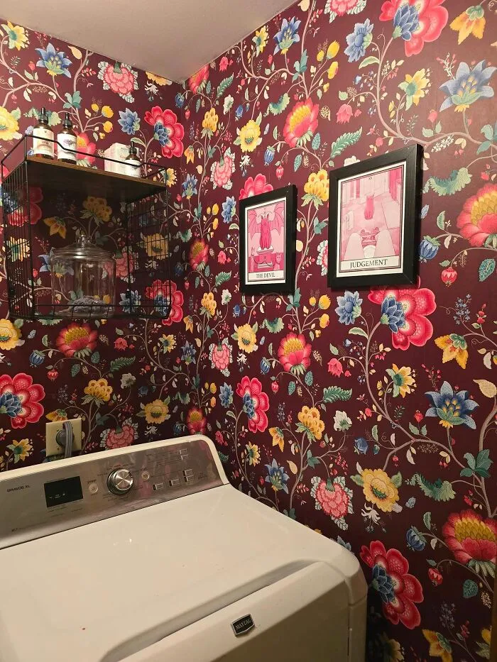 Wanted To Share My Laundry Closet.  Wanted To Go With Something Bold And Fun