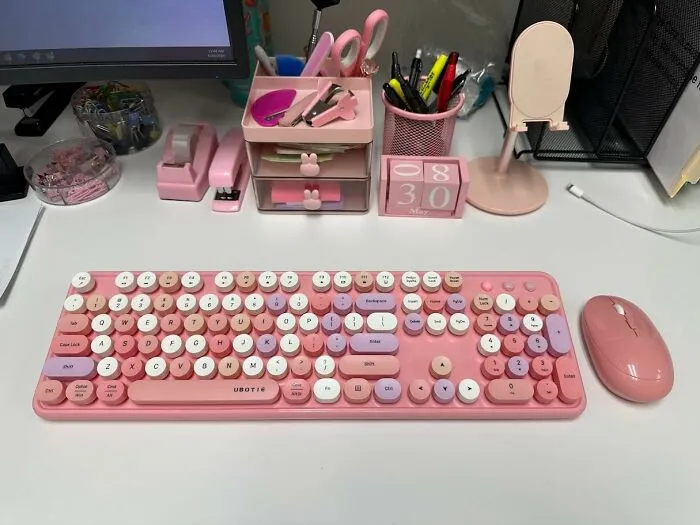 This <a Style="Display:inline;" Href=" Https://Www.amazon.com/Ubotie-Typewriter-Full-Sized-Dropout-Free-Black-Colorful/Dp/B087jcgh49?ie=utf8&th=1&linkcode=ll1&tag=bpcobra-20&linkid=70bce4d9648172200c77a79f368b2da6&language=en_us&ref_=as_li_ss_tl" Target="_blank"><span Style="Font: Inherit; Color: #d74b1f;"> Colorful Computer Wireless Keyboard Mouse Combo</Span> Is The Rainbow Bright Upgrade Your Workspace Desperately Needs, Turning Those Boring Spreadsheets Into A Vibrant Symphony Of Productivity