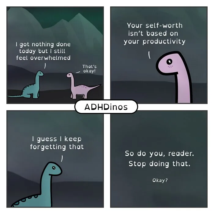 “ADHDinos”: 30 Times This Artist Perfectly Captured What Living With ADHD Is Like In His Comics (New Pics)
