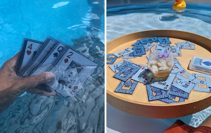 This <a Style="Display:inline;" Href="Https://Www.amazon.com/Hoyle-Waterproof-Clear-Playing-Cards/Dp/B000j3z7tc?ie=utf8&linkcode=ll1&tag=bpstingray-20&linkid=695794c7dc120652b243aedc0ac42c73&language=en_us&ref_=as_li_ss_tl" Target="_blank"><span Style="Font: Inherit; Color: #d74b1f;"> Waterproof Card Deck</Span> Is The Only Deck That Can Handle A Pool Party