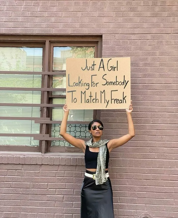 45 Times “Dudette With Sign” Did Everyone A Public Service And Protested Irritating Things (New Pics)