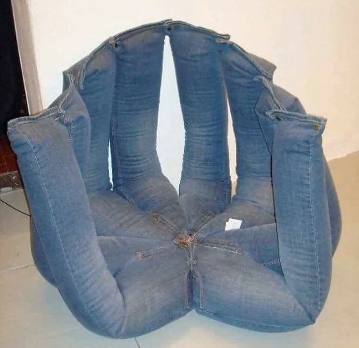 Asiento con vaqueros