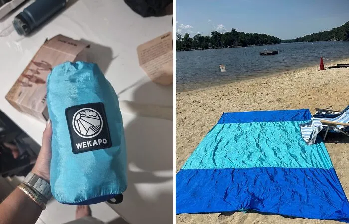 No More Sandy Sandwiches: Enjoy A Picnic On A   <a Style="Display:inline;" Href="Https://Www.amazon.com/Wekapo-Blanket-Compact-Lightweight-Durable/Dp/B08x6vqbgj?crid=3ftkhbukocoqo&dib=eyj2ijoimsj9.javf3z6o3ptfs753q1tcu3zzru4hi5s9cuitasg-Nedoc6k_hrudx5pop0fwutbg9o1lzphcitm2llrsjphdwkc2-G3-Xjo3ei4qhghqgd2fe40fw5jn4bmqt2e9ziamgfqvtfre41oaaxge-Rtkfcdu4wp0sz2lb7fjoqjqfmx3ws9pwqir9ctpxlqcqc4i6_t3skq8w2_q_uyjia5f6wnua8f9r-R5takdsrxlqj2cqdkighum9bv_bu34qktgoxolk-Pheuxlrfzm0pmjap46wkggxoqfrk92bgsor4e.8iyteopfjfpyxodeg97bknxex9vfgdvbmzvadfkk7g8&dib_tag=se&keywords=summer%2bessential&qid=1719903678&sprefix=summer%2bessenti%2caps%2c383&sr=8-57-Spons&sp_csd=d2lkz2v0tmftzt1zcf9tdgy&th=1&psc=1&linkcode=ll1&tag=bpsloth-20&linkid=84514469924bc1fd4c5389e6cd4b989a&language=en_us&ref_=as_li_ss_tl"_blank"><span Style="Font: Inherit; Color: #d74b1f;"> Large Sandproof Beach Blanket</Span>