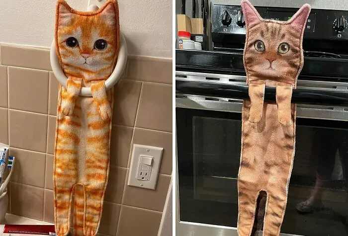 These Aren't Your Grandma's Hand Towels:  <a Style="Display:inline;" Href="Https://Www.amazon.com/Funny-Hand-Towels-Bathroom-Kitchen/Dp/B09d3l5kts?ie=utf8&linkcode=ll1&tag=bplion-20&linkid=dc5be110d2c0114efd38d60b43dc91fd&language=en_us&ref_=as_li_ss_tl" Target="_blank"><span Style="Font: Inherit; Color: #d74b1f;"> Cat Hand Towels</Span> For The Modern Cat Lady