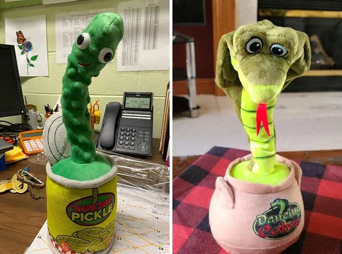 Shake It Up, Baby! These  <a Style="Display:inline;" Href="Https://Www.amazon.com/Gagster-Dancing-Pickle-Yodeling-Hysterically/Dp/B09ymfxdcj?ie=utf8&linkcode=ll1&tag=bplion-20&linkid=44cb992afdf3667902b7b88bf3480288&language=en_us&ref_=as_li_ss_tl" Target="_blank"><span Style="Font: Inherit; Color: #d74b1f;"> Dancing And Mimicking Toys</Span> Bring The Fun