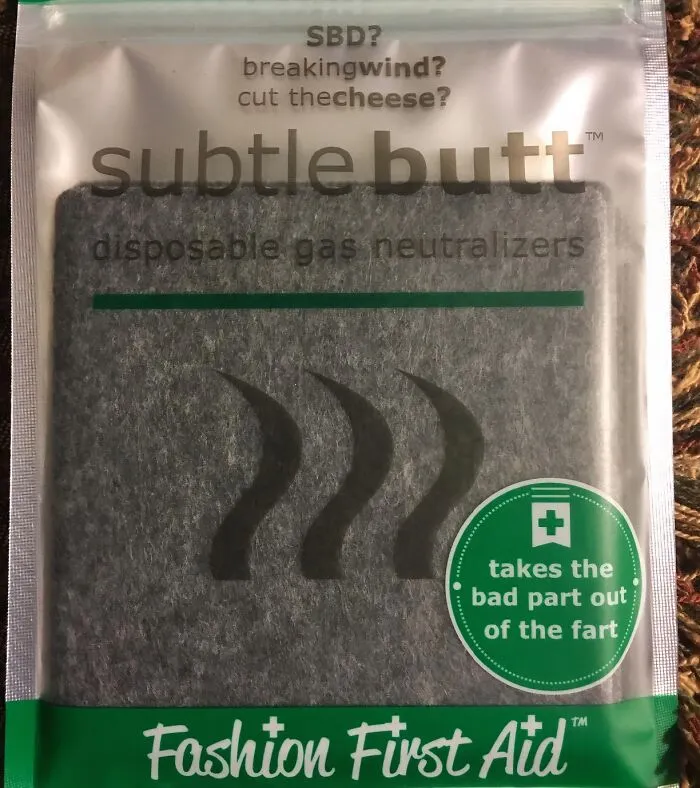 <a Style="Display:inline;" Href="Https://Www.amazon.com/Subtle-Butt-Disposable-Neutralizers-Saving/Dp/B001kyvjsc?ascsubtag=30incrediblyembarrassingthingsyoucanbuyonamazon%7c87d13645-989f-43cc-A80c-Ddb447003e99%7cdtp%7ccn&linkcode=ll1&tag=bpfish-20&linkid=c8fef263efc1307920bd9b4ce242799f&language=en_us&ref_=as_li_ss_tl" Target="_blank"><span Style="Font: Inherit; Color: #d74b1f;"> Disposable Gas Neutralizers</Span>: Because Everyone Toots, But Nobody Wants To Smell It