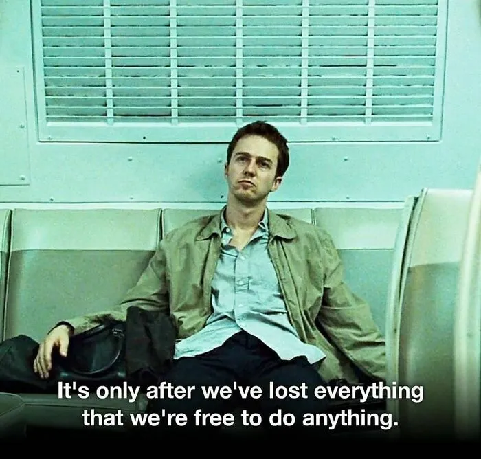 Memorable Quote From ‘Fight Club’ Directed By David Fincher. (1999)