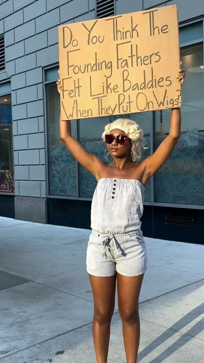 45 Times “Dudette With Sign” Did Everyone A Public Service And Protested Irritating Things (New Pics)