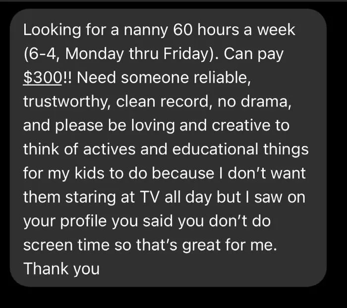 Nanny Shares 29 Posts From Entitled Parents Who Would Ask Nannies To Pay Them If They Could