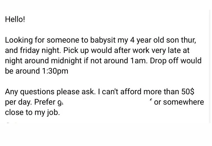 Nanny Shares 29 Posts From Entitled Parents Who Would Ask Nannies To Pay Them If They Could