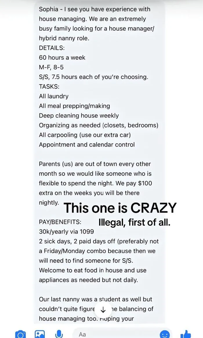 Nanny Shares 29 Posts From Entitled Parents Who Would Ask Nannies To Pay Them If They Could
