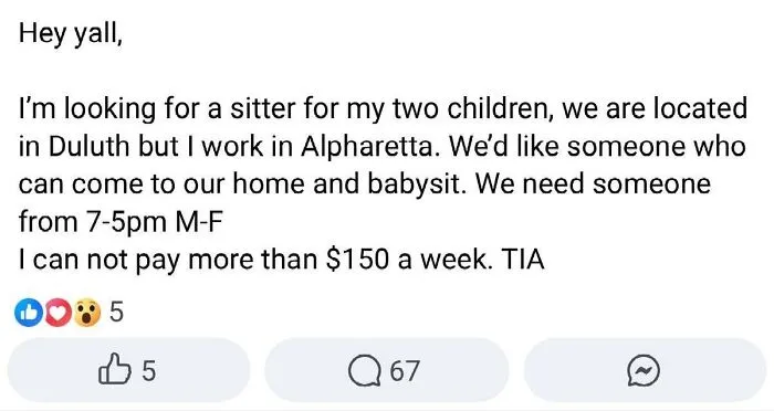 Nanny Shares 29 Posts From Entitled Parents Who Would Ask Nannies To Pay Them If They Could