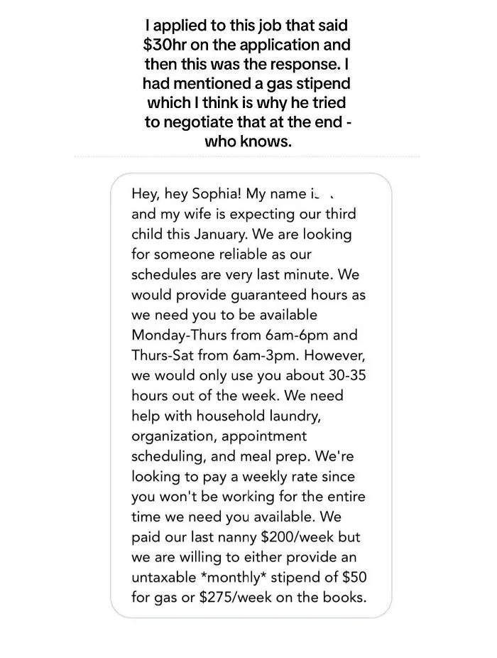 Nanny Shares 29 Posts From Entitled Parents Who Would Ask Nannies To Pay Them If They Could
