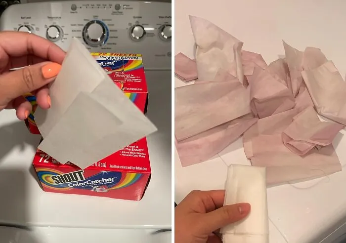 Mix And Match Laundry Loads Without The Fear Of Color Bleeding, Thanks To <a Style="Display:inline;" Href="Https://Www.amazon.com/Dp/B01b0admp8?ascsubtag=7666970%2c12%2c49%2cd%2c0%2c0%2cbf-Coll-Problem%2c900%3a2%3b974%3a3%3b1125%3a1%3b1242%3a1%2c45955498%2c0%2c0%2c0&btn_ref=srctok-D459860967be6501&linkcode=ll1&tag=bpmammoth-20&linkid=5dcb458244541f2304115b3885c38526&language=en_us&ref_=as_li_ss_tl" Target="_blank"><span Style="Font: Inherit; Color: #d74b1f;"> Color Catcher Sheets</Span>