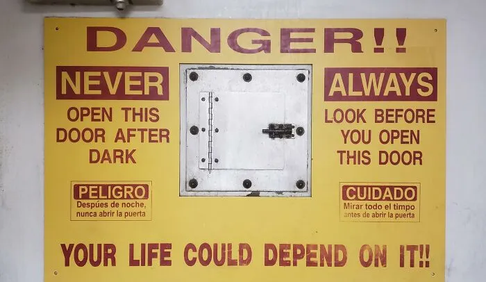 This Is On The Backdoor Of The Taco Bell I Work At