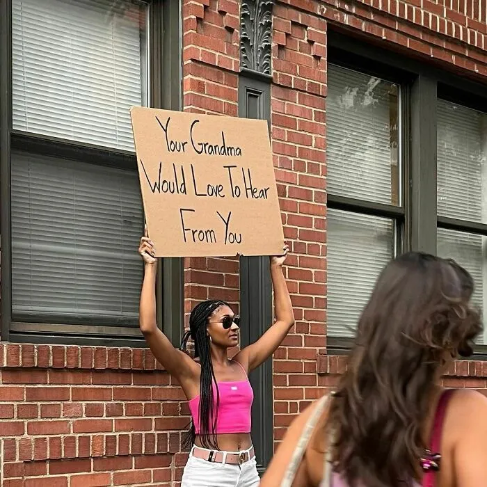45 Times “Dudette With Sign” Did Everyone A Public Service And Protested Irritating Things (New Pics)
