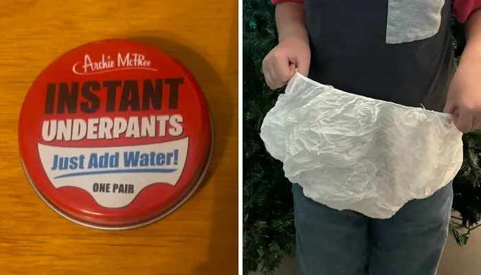 Your Emergency Kit Just Got A Whole Lot Funnier With These <a Style="Display:inline;" Href="Https://Www.amazon.com/Archie-Mcphee-Instant-Underpants-Water/Dp/B004a2lw6a?ie=utf8&linkcode=ll1&tag=bphawk-20&linkid=69bd35a2b808eac4d34e6924017ed077&language=en_us&ref_=as_li_ss_tl" Target="_blank"><span Style="Font: Inherit; Color: #d74b1f;"> Instant Underpants</Span> – They're The Perfect Solution For Any Unexpected Underwear Crisis