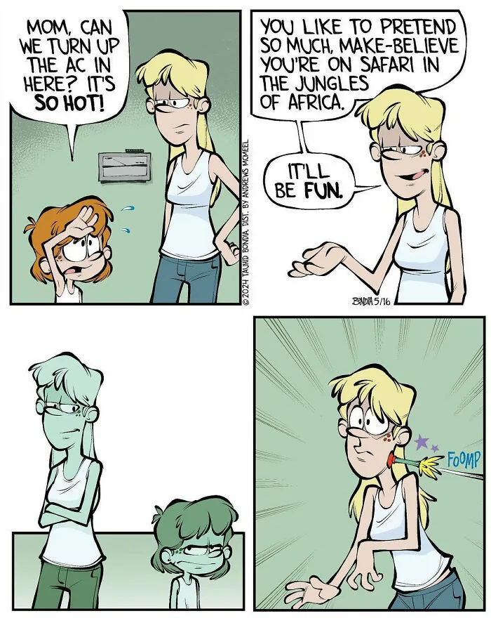 30 Nostalgic Comics About Growing Up And Parenting In The ’80s By This Artist (New Pics)