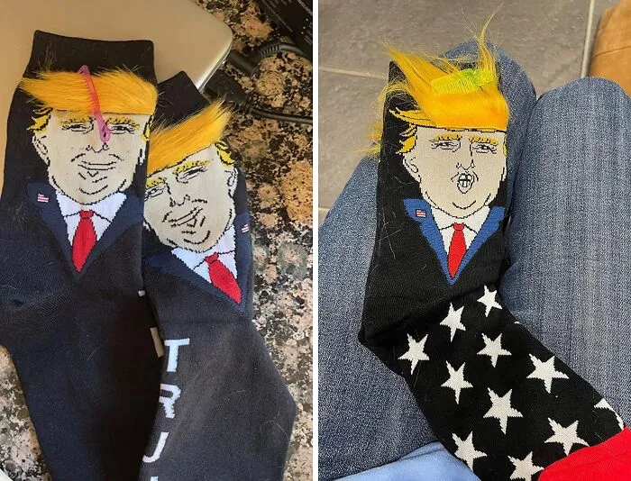 <a Style="Display:inline;" Href="Https://Www.amazon.com/Trump-Socks-Unisex-Novelty-President/Dp/B08dhvb1jf?pd_rd_w=b3xur&content-ID=amzn1.sym.c51e3ad7-B551-4b1a-B43c-3cf69addb649&pf_rd_p=c51e3ad7-B551-4b1a-B43c-3cf69addb649&pf_rd_r=4z1c2mgr5dgrkf3st9w5&pd_rd_wg=1xfty&pd_rd_r=290385e4-Dd66-401d-8d6f-4fb9a783283e&pd_rd_i=b08dhvb1jf&th=1&psc=1&linkcode=ll1&tag=bpkiwi-20&linkid=3db22234ba442a08fa7a9d0e3750ee48&language=en_us&ref_=as_li_ss_tl" Target="_blank"><span Style="Font:inherit;color:#d74b1f;"> Trump Socks</Span> Are Perfect For Guys Who Still Carry A Comb In The Sock