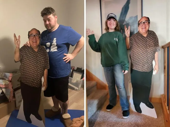Apparently The Only Thing Missing From Our Morning Routine Was A Smiling <a Style="Display:inline;" Href="Https://Www.amazon.com/Novelty-Native-Standup-Cardboard-Creaseless/Dp/B0cfj31cjv?crid=268o7hla5w9vt&dib=eyj2ijoimsj9.dnmekzrmnw264huqshxv0veta2hby4dxpsze1silmtjdfkxefg0r8vewbbwloxsnmpa-Syn8hzkh2fwlys-Ktbbgec6rav3bl67pqg0p54d1sezkqw1ier0hg6hki-Wxir_q84bku3b4vsz2--52q5x3cwask5bizs9pntvkkkl5w2uj6pdk3beh6pnvqqh6dqifopzuvphn1e-Nalpclnjtklpndxhgis8_mcd3x5pasruo_s8u9smiiyh5yeonjcz7f0aavqs3qvhtaai8tephlfx6qt85nufodx-0db0.mxqt3ldqtderltb2nmugdq1fsnnzocr2p99zktigmas&dib_tag=se&keywords=danny%2bdevito%2blife%2bsize%2bcutout&qid=1721303633&sprefix=danny%2bdevito%2blife%2bsize%2bcutout%2caps%2c191&sr=8-2&th=1&linkcode=ll1&tag=bpswan-20&linkid=6d9f260597507380445b90afe12dd182&language=en_us&ref_=as_li_ss_tl" Target="_blank"><span Style="Font:inherit;color:#d74b1f;"> Life-Sized Danny Devito Cutout </Span> At The Foot Of Our Bed