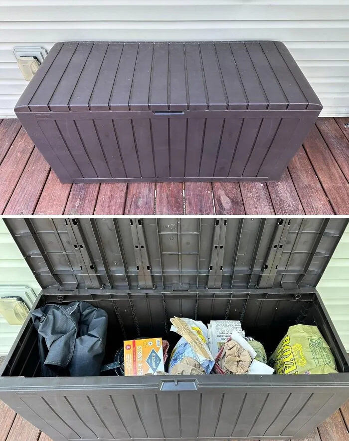 <a Style="Display:inline;" Href="Https://Www.amazon.com/Keter-Plastic-Weather-Outdoor-Storage/Dp/B01lw83o84?ie=utf8&th=1&linkcode=ll1&tag=bpparrot-20&linkid=226593fc6d5ab5bf27b19a67e96a4522&language=en_us&ref_=as_li_ss_tl" Target="_blank"><span Style="Font: Inherit; Color: #d74b1f;"> Gallon Resin Deck Box</Span>: From Patio Furniture Cushions To Pool Toys, Keep Your Backyard Tidy And Organized
