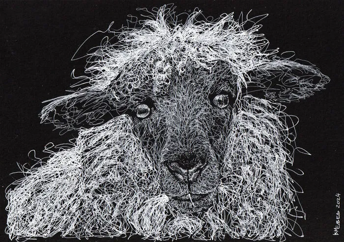 Years Ago, My Daughter Got Me A Sketchbook And I’ve Been Drawing White On Black Ever Since (23 New Pics)