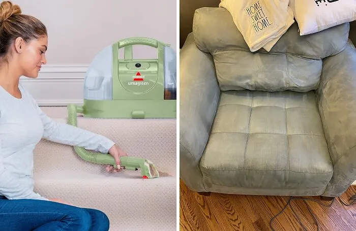Shoppers Are Tackling Tough Stains With This Prime Day Hero, The <a Style="Display:inline;" Href="Https://Www.amazon.com/Bissell-Multi-Purpose-Portable-Upholstery-1400b/Dp/B0016hf5gk?ie=utf8&th=1&linkcode=ll1&tag=bppeacock-20&linkid=771eaeb93c32c9e88d6105104916f22f&language=en_us&ref_=as_li_ss_tl" Target="_blank"><span Style="Font: Inherit; Color: #d74b1f;"> Bissell Little Green Portable Cleaner</Span>, Proving That Even Pandas Can Be Clean Freaks